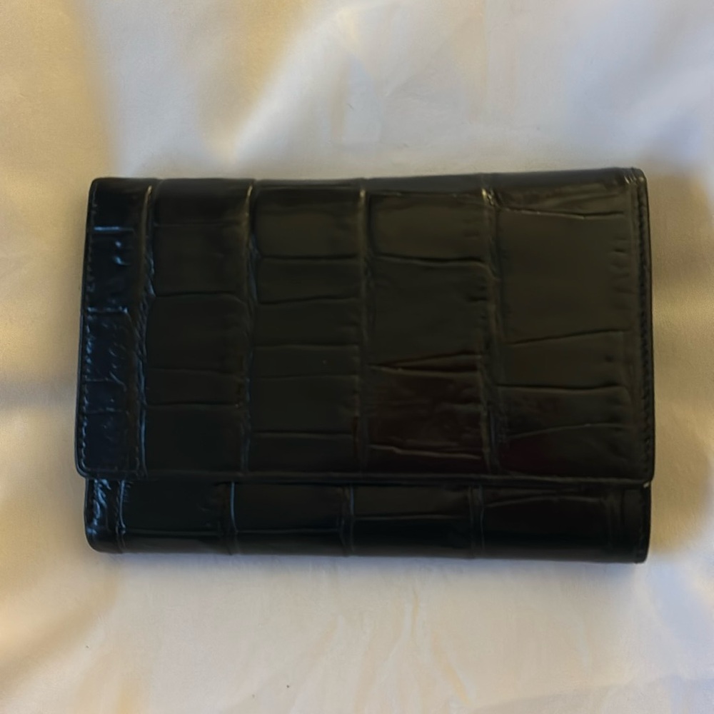 Monsac black 3 fold wallet